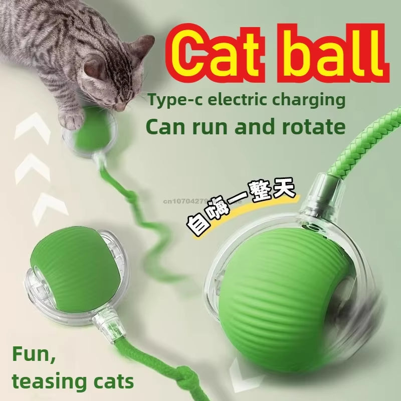 Automatic Rolling Ball Interactive Ball Cat Toys Pet Supplies Electric Dog and Cat Training to Imitate Rat Rechargeable Products